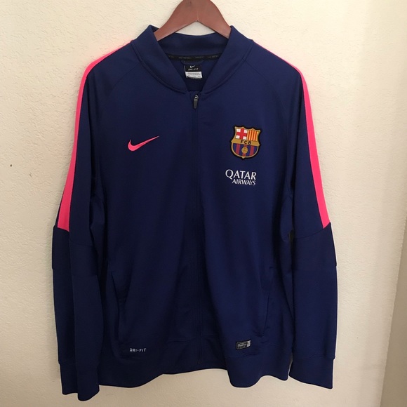 Nike Other - Nike Dri Fit FC Barcelona Tiempo line up zip up jacket